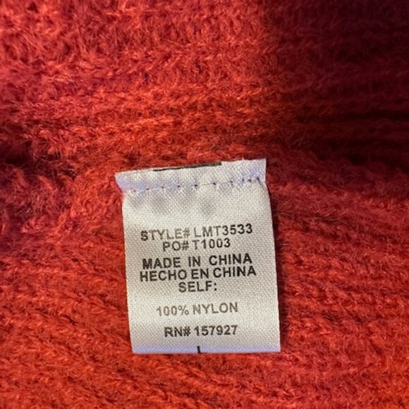 Red Midi Shoulder Tie Sweater Dress - Picture 14 of 15